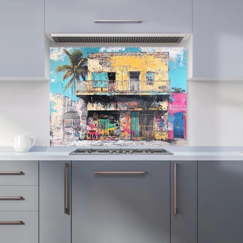 Image of Designer Kitchen Splashbacks Jasper Reed: 00001 Kitchen Splashback Size: 700mm x 650mm Multicolor Unisex 700mm x 650mm