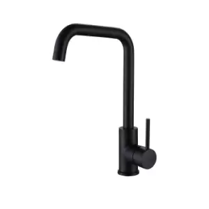 image of Enza Elwood Matt Black Single Lever Kitchen Mixer Tap