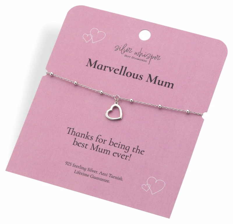 Image of Hot Diamonds Sterling Silver Marvellous Mum Charm Bracelet