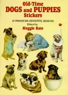 Image of old time dogs and puppies stickers 29 pressure sensitive designs