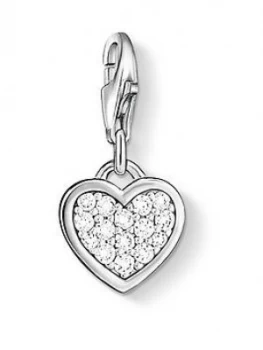 Image of Thomas Sabo Charm Club Zirconia Pavé Heart Charm, One Colour, Women