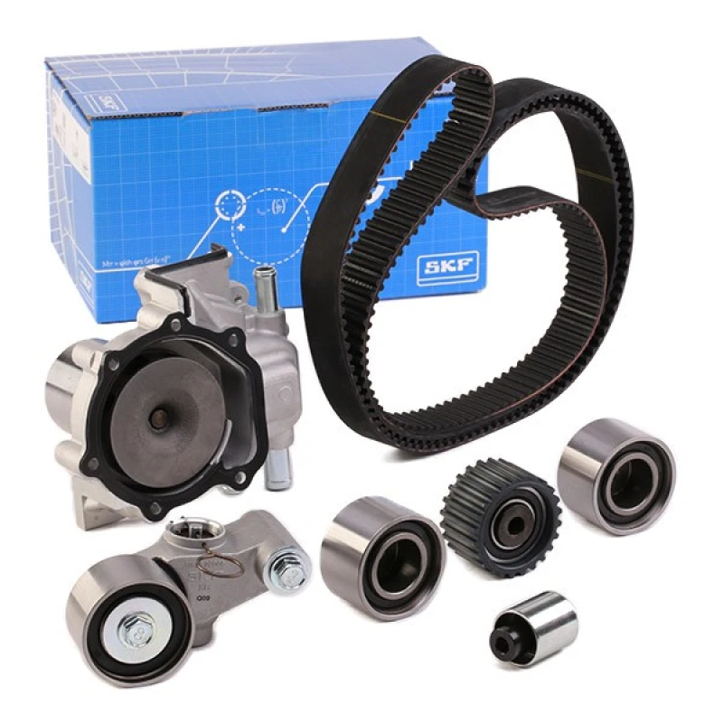 Image of SKF VKMC 98114 Water Pump + Timing Belt Kit with gaskets/seals, Number of Teeth: 281 Water Pump & Timing Belt Kit (3096)
