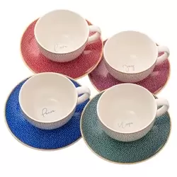 Image of Love, Hope, Peace, Joy Cappucino Cups