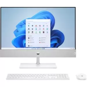 Image of HP Pavilion 24-ca1004na AMD Ryzen 7 60.5cm (23.8") 1920 x 1080 pixels 8GB DDR4-SDRAM 512GB SSD All-in-One PC Windows 11 Home WiFi 6 (802.11ax) White