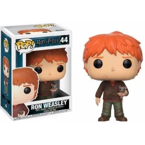 image of Ron Weasley with Scabbers Harry Potter Funko Pop Vinyl Figure