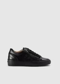 image of Android Homme Mens Venice Leather Trainers In Black Camo