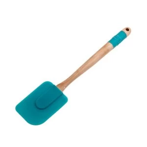 Denby Azure Medium Spatula Silicon Head and Denby Wooden Handle