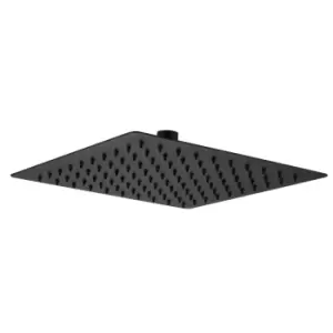 image of 250mm Matt Black Square Rain Shower Head- Zana