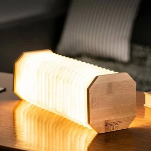 Image of Gingko Smart Accordion Lamp - Natural Bamboo