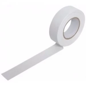 Image of Zexum 19mm 20m Electrical Adhesive PVC Insulation Tape Flame Retardant - White
