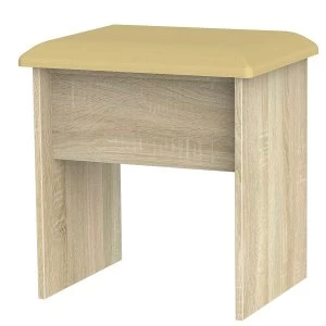 Image of Robert Dyas Barquero Ready Assembled Dressing Table Stool - Pine