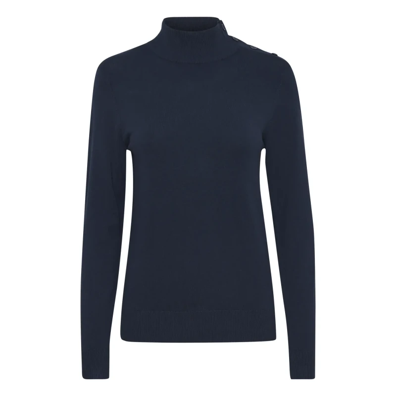 Image of b.Young Womens button-down sweater b.young Mmorla 2 Bleu Female L