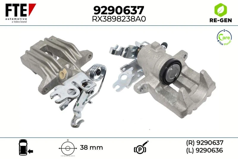 Image of Brake caliper FTE 9290637
