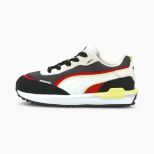 Image of PUMA City Rider Kids Trainers, Black/Ebony Size 1 Shoes