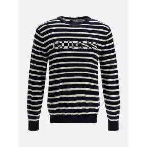 image of Guess Oscar Knit Jumper - Blue