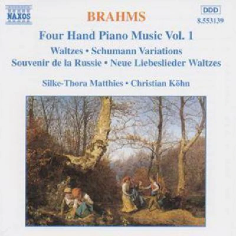 Image of RecordCityJP CD JOHANNES BRAHMS, SILKE-THORA MATTHI - 4 Hand Piano Music 1 8553139 Naxos 1997 Germany Classical Used