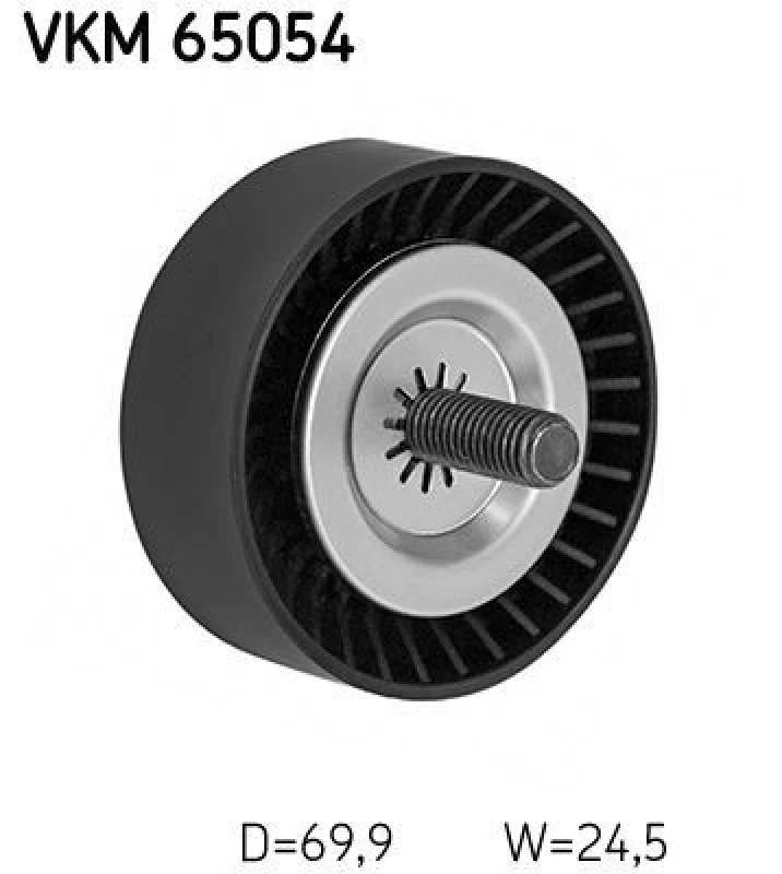 Image of SKF VKM 65054 Idler Pulley Deflection/Guide Pulley,v-ribbed belt (312)