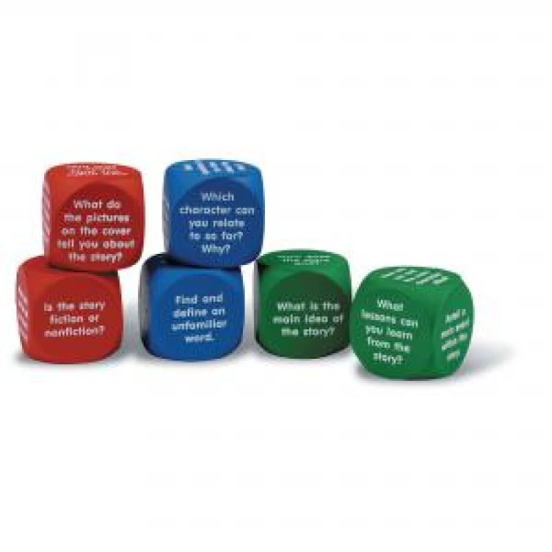 Image of Reading Comprehension 6 Cubes (Soft Foam) By Learning Resources - Ages 3+ - Educational Toys