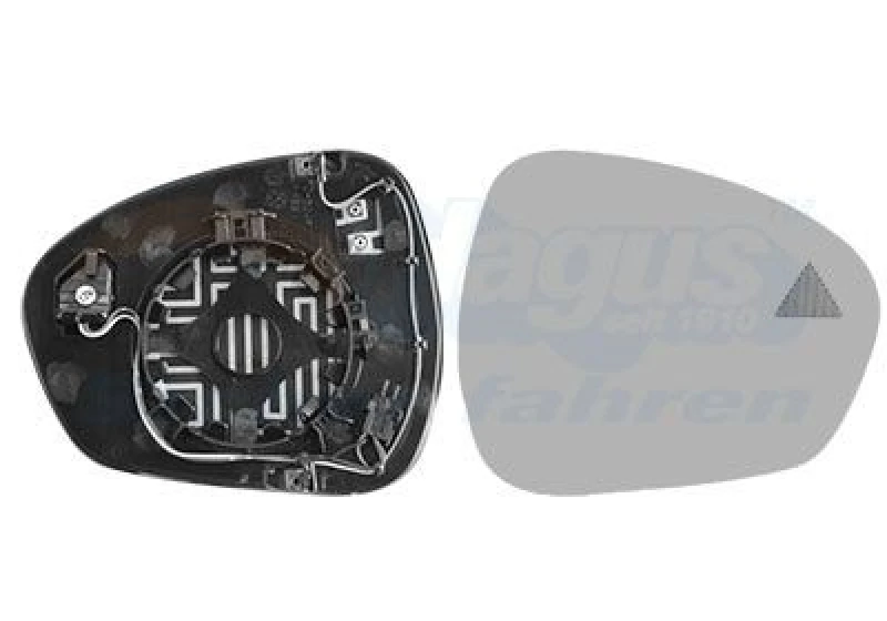 Image of VAN WEZEL Wing mirror glass VAN WEZEL 0125836