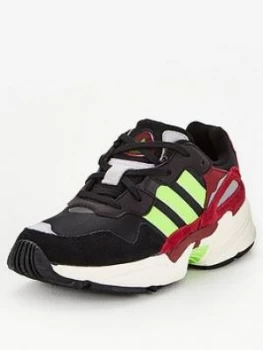 Image of Adidas Originals Yung-96 Junior Trainers - Black
