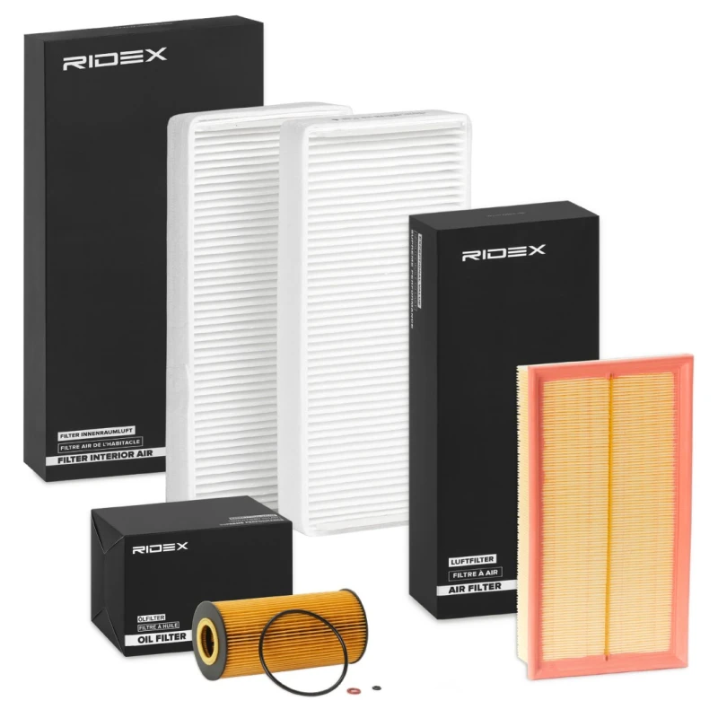 Image of RIDEX 4055F19964 Filter Set with gaskets/seals Filter Set (4055)