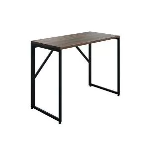 image of Jemini Folding Desk 1000x500x745mm Dark WalnutBlack Leg KF80307