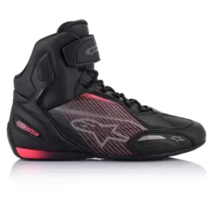 Alpinestars Stella Faster-3 Black Gun Metal Diva Pink Shoes US 7