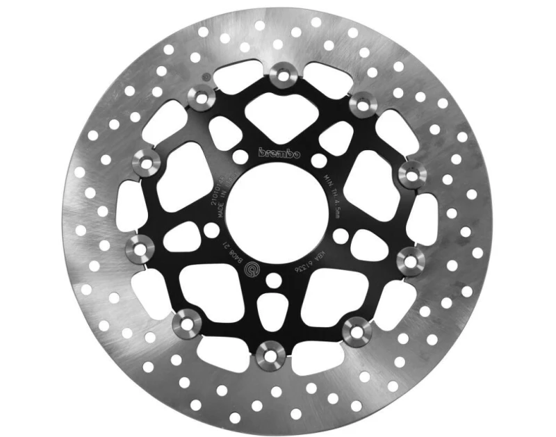Image of 78B40821 - Brembo Oro Prime Line Floating Brake Disc For Suzuki C 109 R Boulevard 2008 Front Black/Silver/Stainless Steel 78B40821