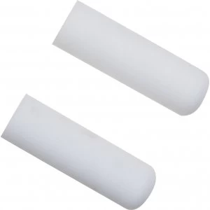 image of Faithfull Mini Paint Roller Foam Refills 100mm Pack of 2