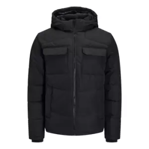 Image of Brady Hooded Padded Jacket with Zip Fastening
