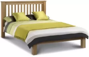 Image of Julian Bowen Amsterdam 5ft King Size Oak Wooden Bed Frame Low Footend