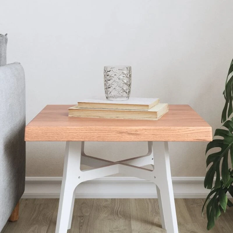 Image of VIDAXL Vidaxl - Table Top Light Brown 40x40x(2-4) cm Treated Solid Wood Live Edge 8720845816483