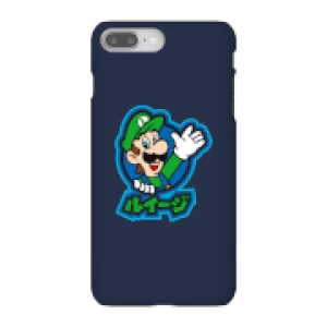 Image of Nintendo Super Mario Luigi Kanji Phone Case - iPhone 8 Plus - Snap Case - Gloss