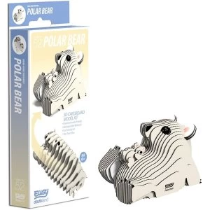 image of EUGY Polar Bear 3D Craft Kit