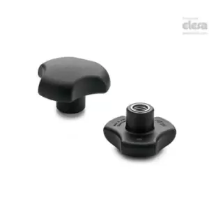 Image of ELESA Solid knob-VTT.25-SST-M6