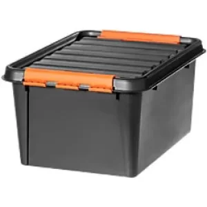 image of SmartStore Pro Storage Box 3193090 With Lid 32 L Black 221 x 307 x 400 mm