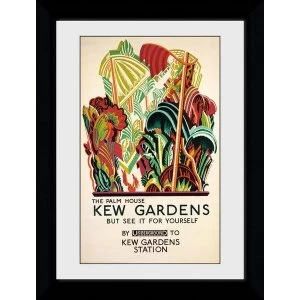 image of Transport For London Kew Palm House 50 x 70 Framed Collector Print