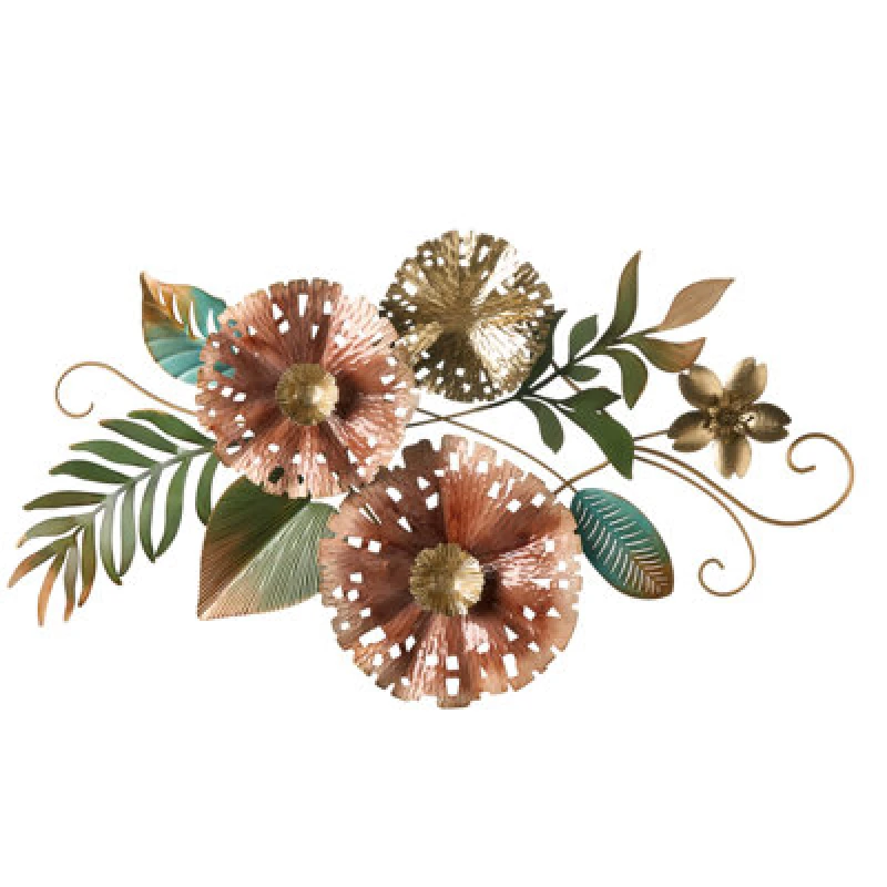 Image of Beliani Wall Decor Flower Technetium 50 Cm Multicolour