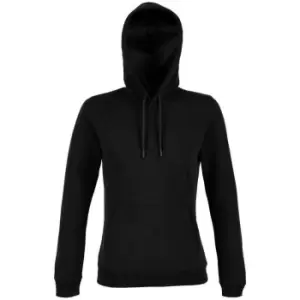 Image of NEOBLU Womens/Ladies Nicholas French Terry Hoodie (XXL) (Deep Black)
