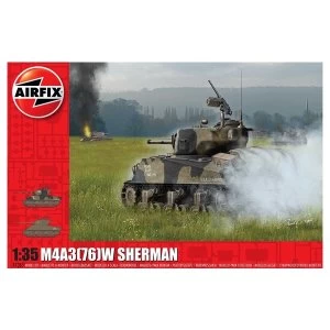 image of M4A3(76)W "Battle of the Bulge" 1:35 Tank Air Fix Model Kit