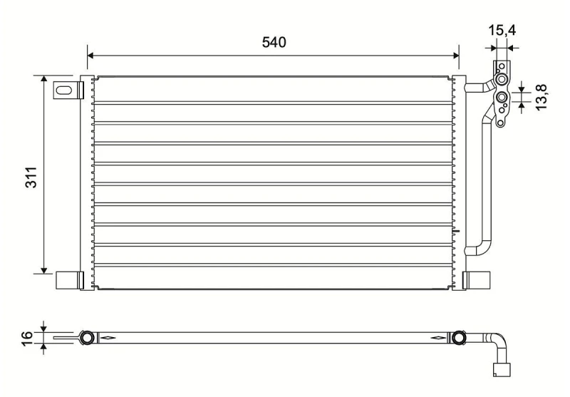 Image of Air conditioning condenser VALEO 817405