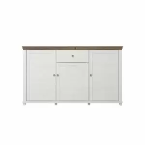 image of Arte-N ARTE- N Evora 47 Sideboard Cabinet - White/Oak Lefkas