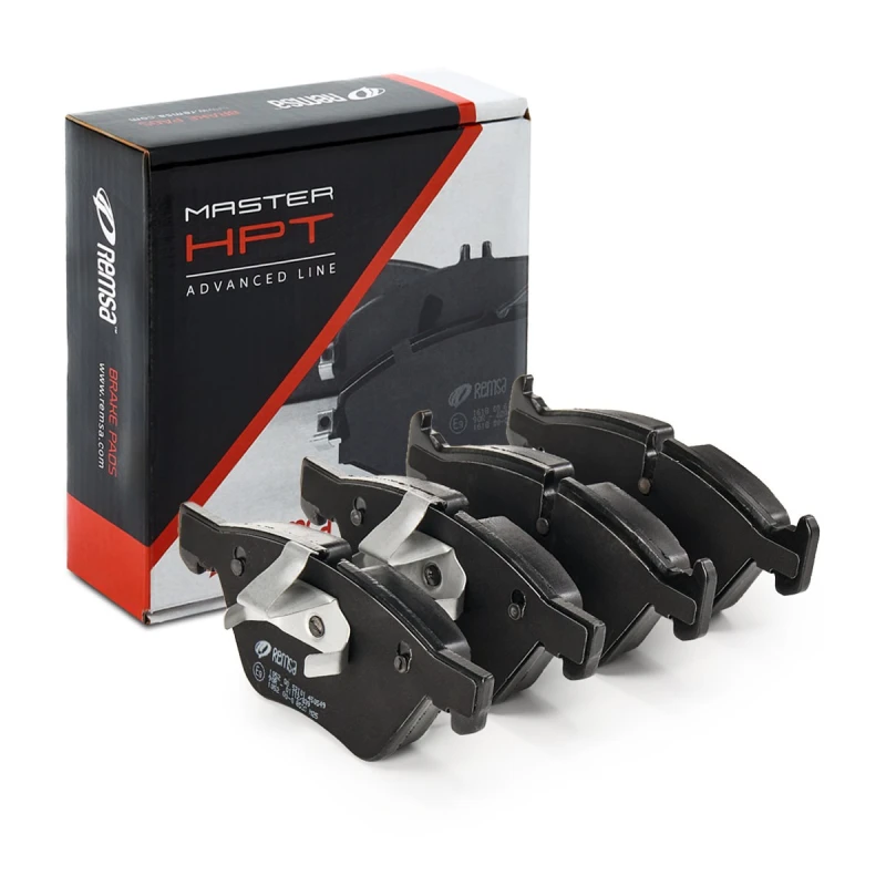 Image of REMSA 1052.00 Brake pad set Front Axle, prepared for wear warning indicator, with spring, with adhesive film Brake Pad Set,disc brake (402)