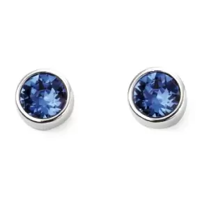 image of September Birthstone Sterling Silver Stud Earrings