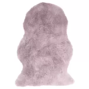 Image of Asiatic Carpets Auckland Single Faux Sheepskin Machine Woven Rug Pink - 70 x 100cm