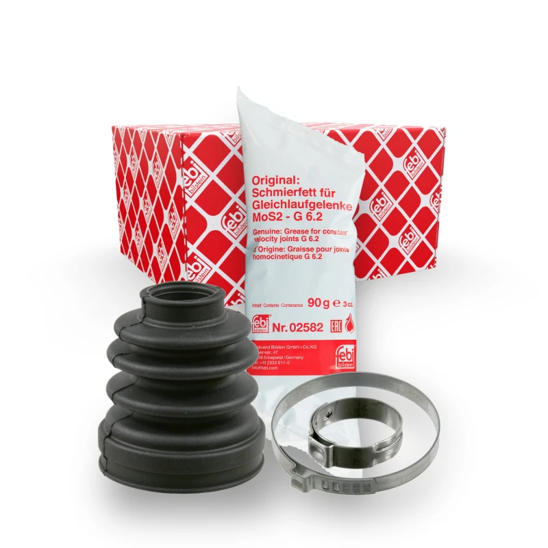 Image of FEBI BILSTEIN 01116 CV Boot Front Axle, Rubber Rubber Bellow,drive shaft (194)