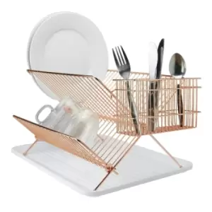 Image of Folding Wire Drainer Rose Gold M&W