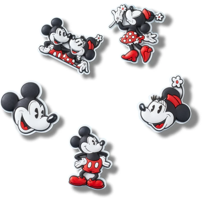 Image of Crocs Jibbitz Crocs Mickey and Minnie PVC (x5) Noir Unisex TU