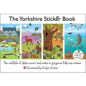 Image of The Yorkshire Sticker Book: The Wildlife of Dales, Moors and Coast in Gorgeous Fold-Out Scenes by Jake Island Ltd (Paperback,...