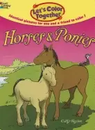 Image of lets color together horses and ponies